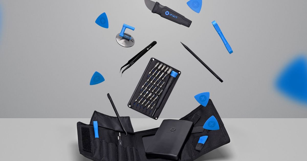 ifixit-shrinks-its-most-popular-tech-repair-toolkit to-half-the-size